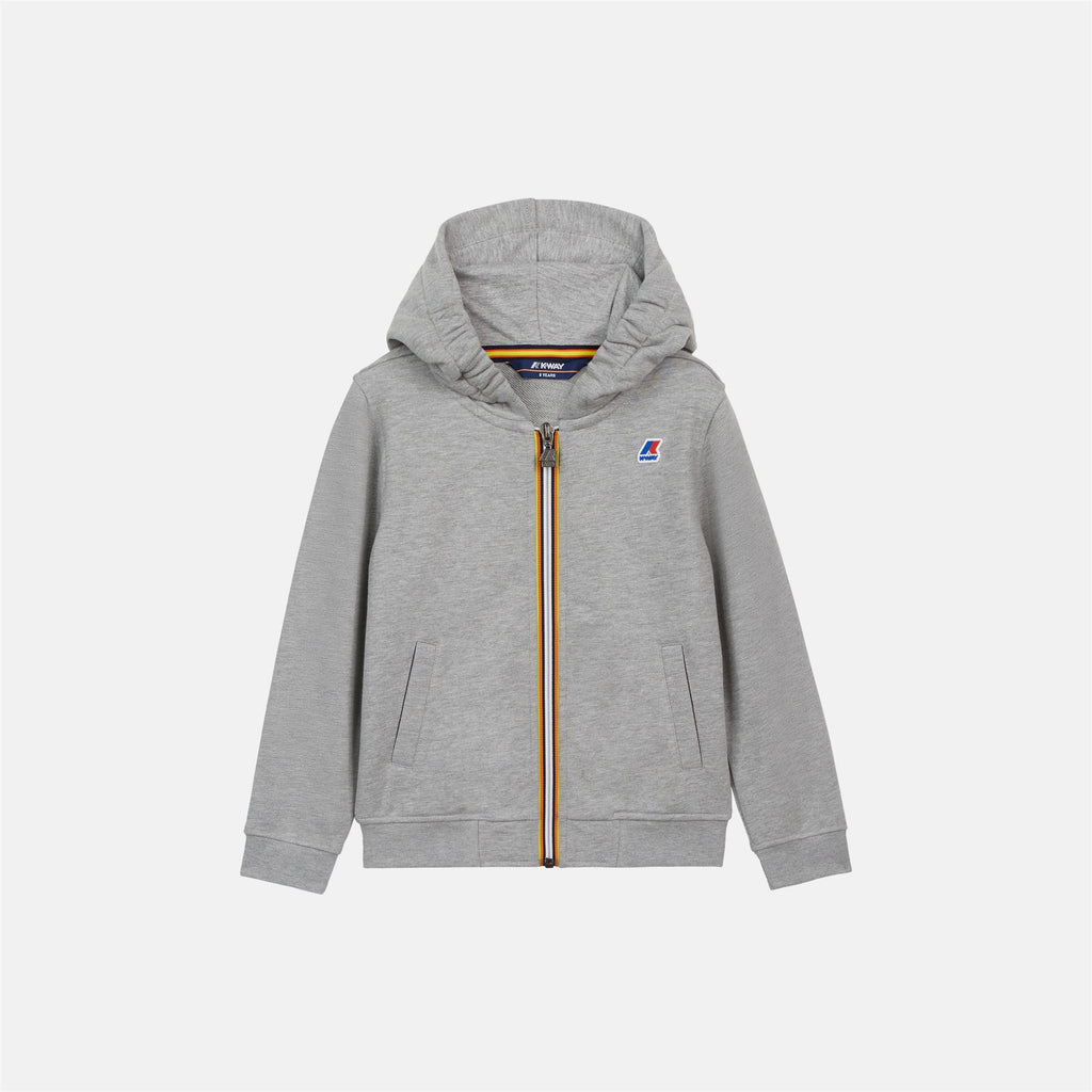 Fleece_Boy_P. ANTHONY FRENCH TERRY_Jacket_Lt grey mel - Grey Mid - Commercial 1