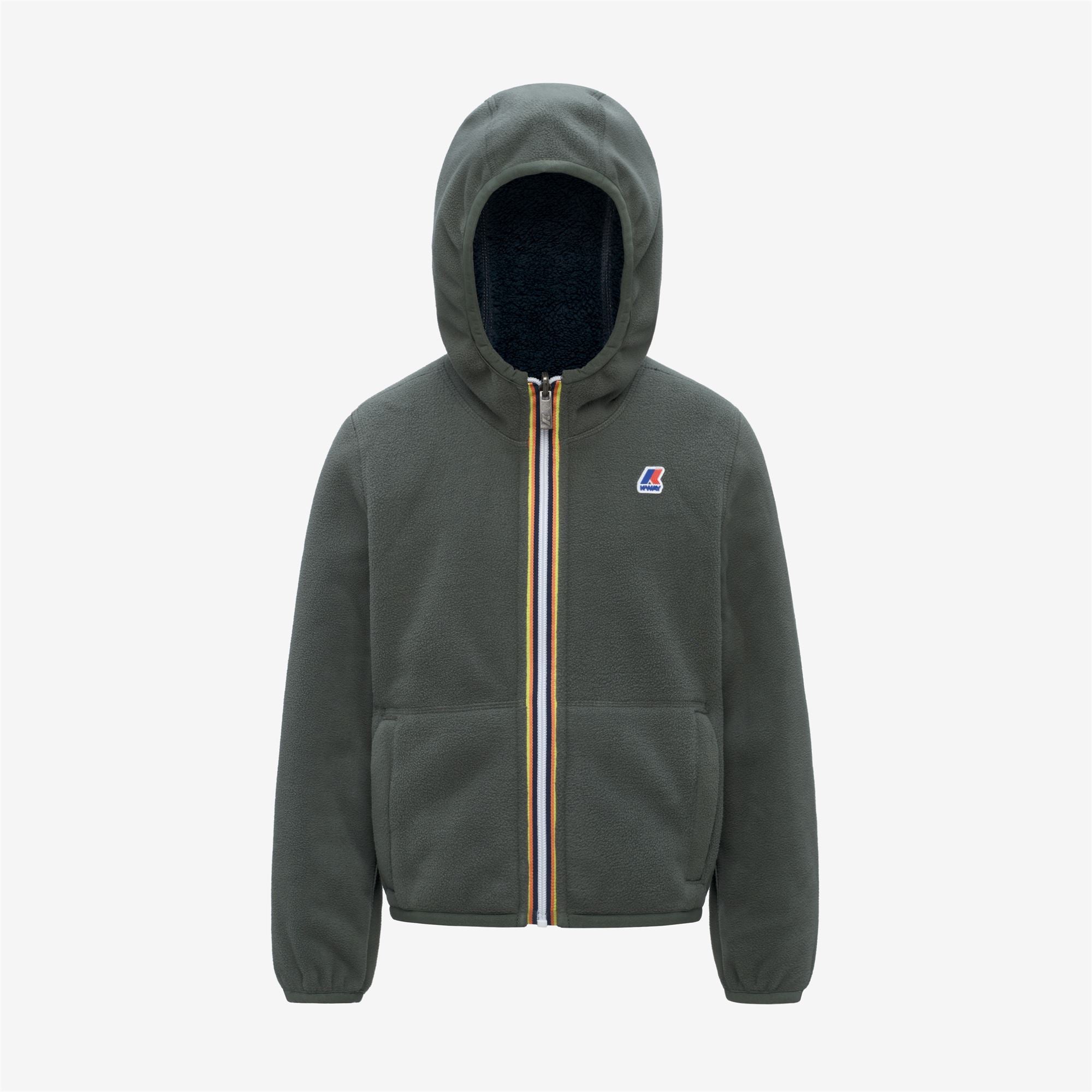 Fleece_BOY_P. JACQUES POLAR DOUBLE_Jacket_GREEN BLACKISH  - Blue Depth - Commercial 2