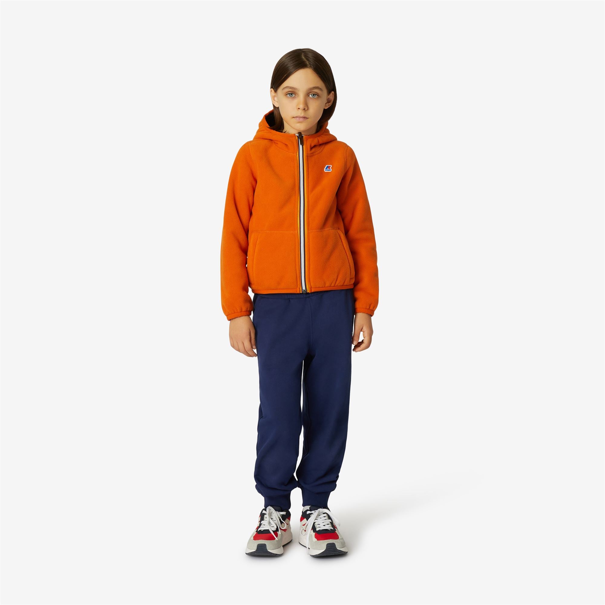 Fleece_Boy_P. JACQUES POLAR DOUBLE_Jacket_Orange Rust - GREEN BLACKISH - Commercial 4