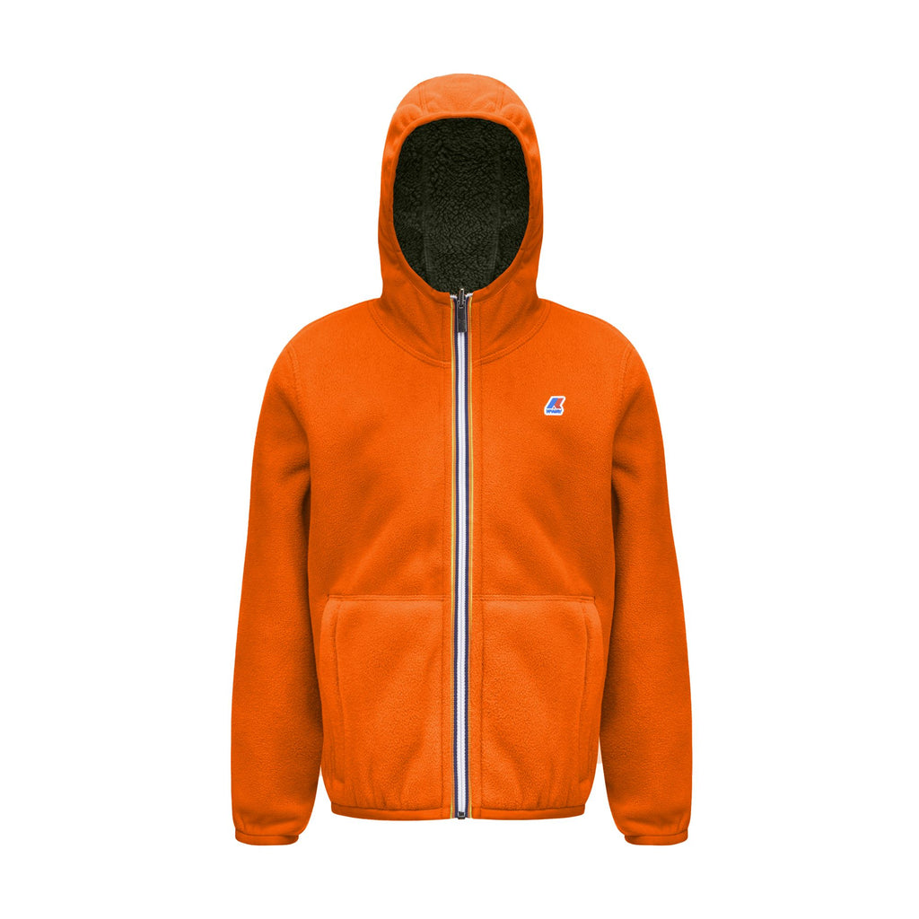 Fleece_Boy_P. JACQUES POLAR DOUBLE_Jacket_Orange Rust - GREEN BLACKISH - Commercial 1