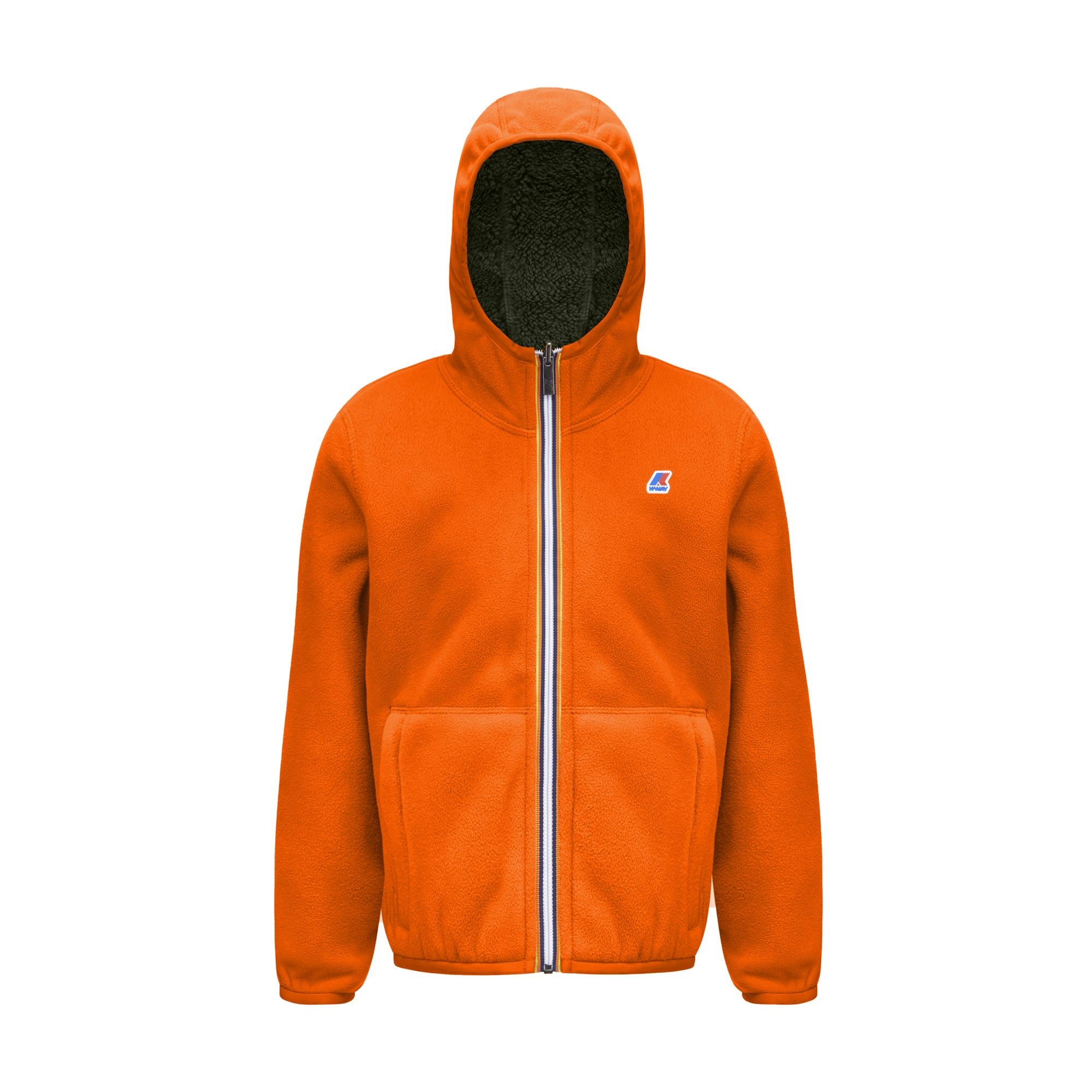 Fleece_Boy_P. JACQUES POLAR DOUBLE_Jacket_Orange Rust - GREEN BLACKISH - Commercial 1