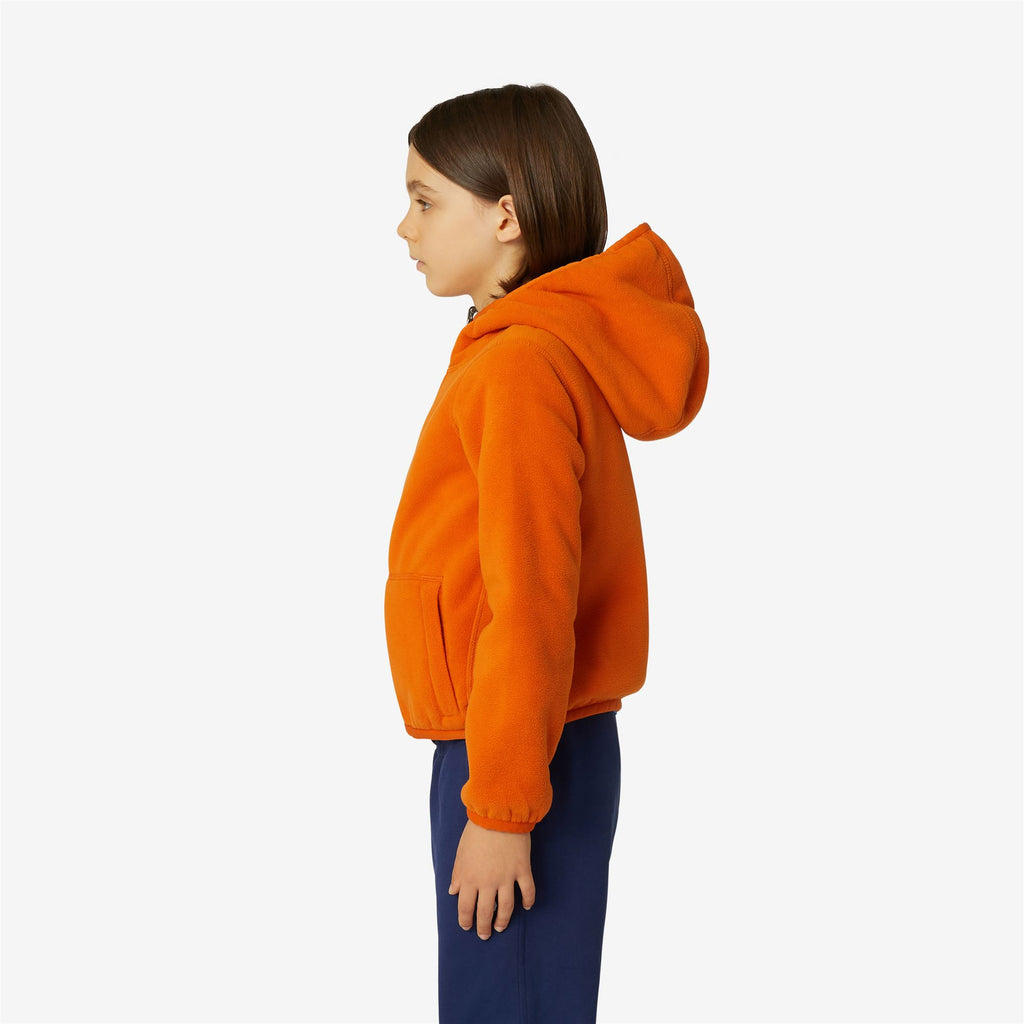 Fleece_Boy_P. JACQUES POLAR DOUBLE_Jacket_Orange Rust - GREEN BLACKISH - Commercial 5