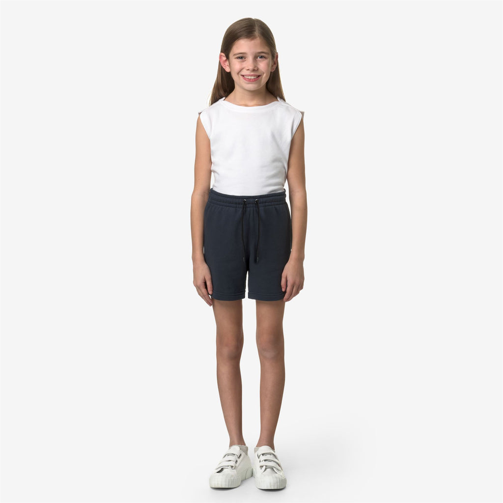 Shorts_KID UNISEX_P. LE VRAI DORIAN POLY COTTON_Sport Shorts_Blue Depth - Commercial 4