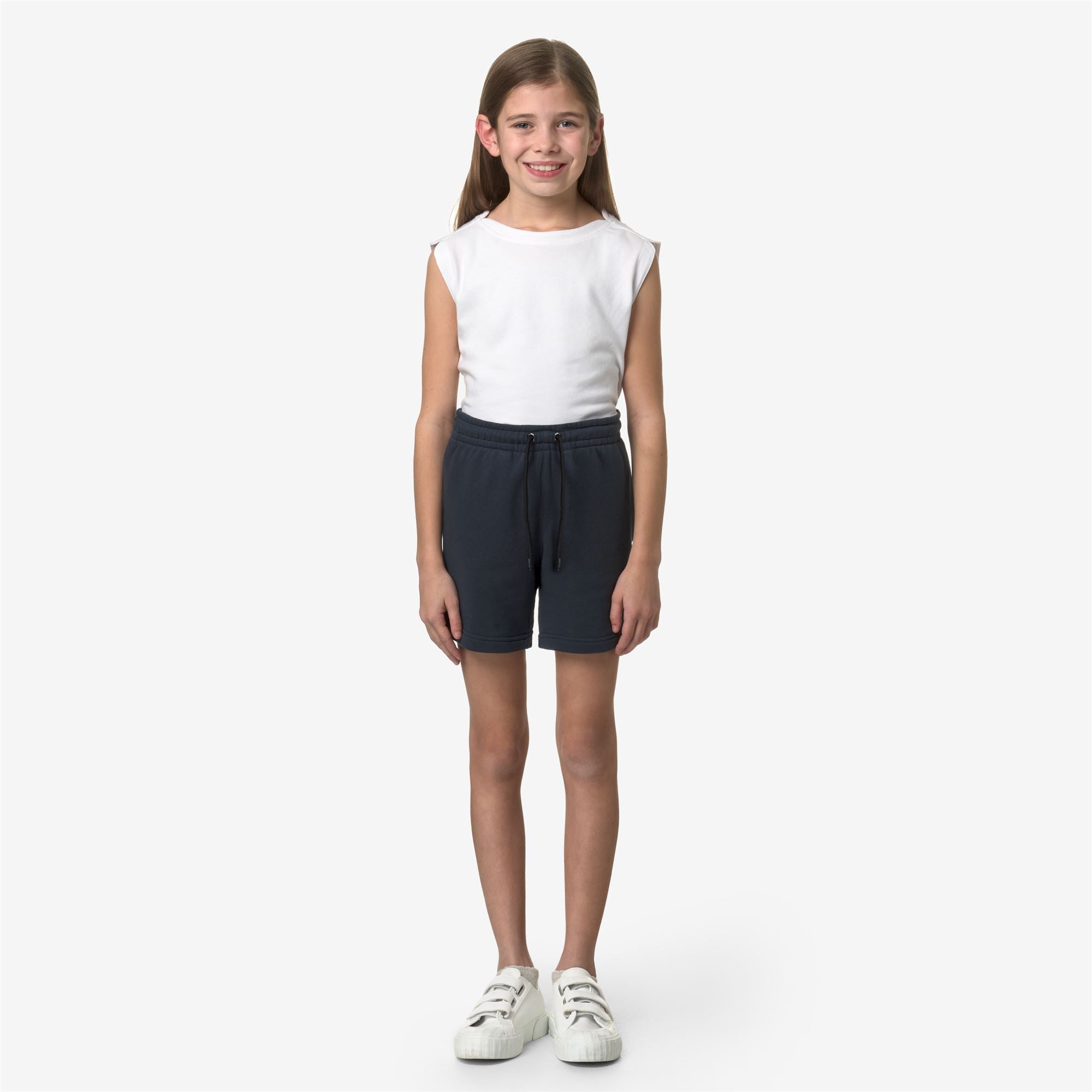 Shorts_KID UNISEX_P. LE VRAI DORIAN POLY COTTON_Sport Shorts_Blue Depth - Commercial 4