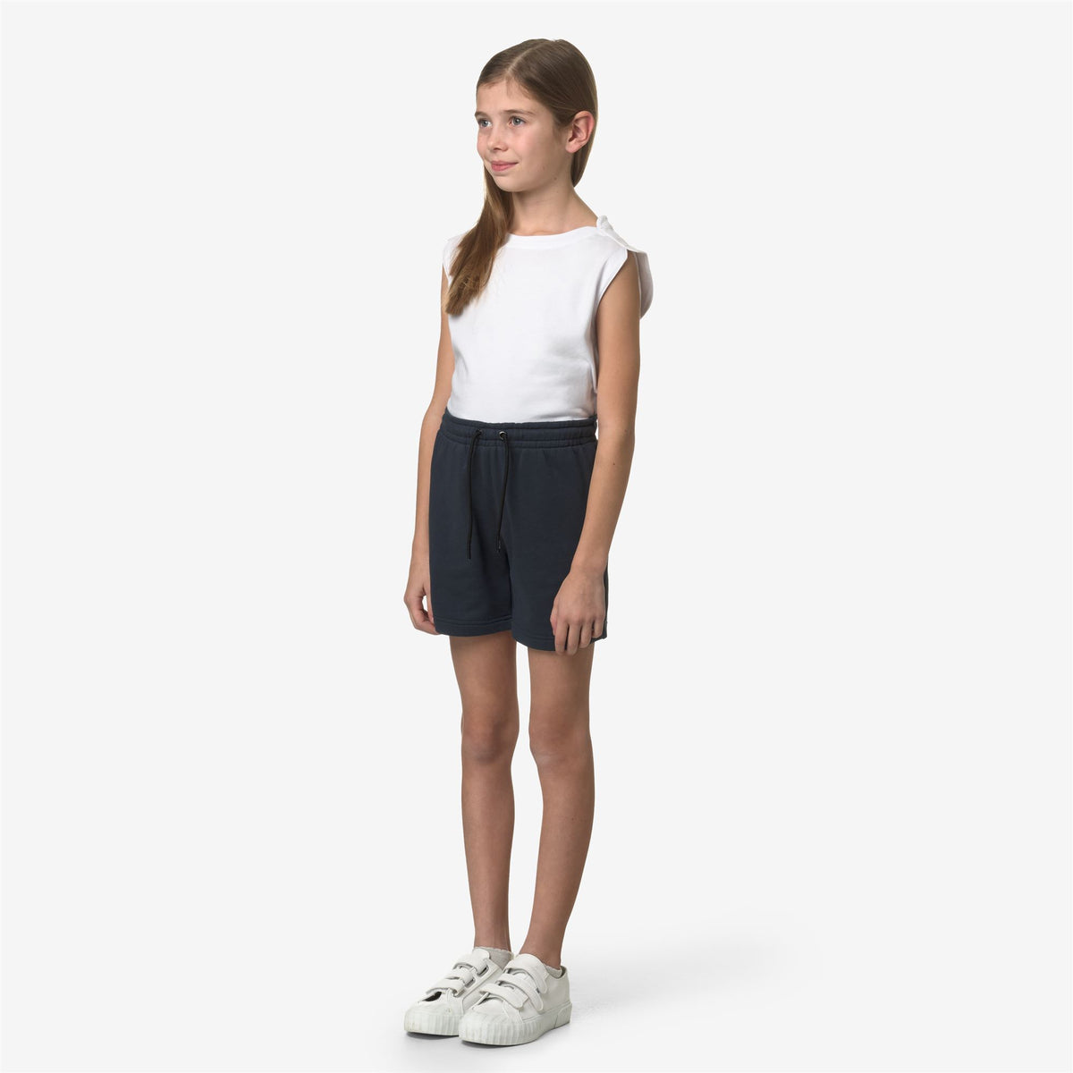 Shorts_KID UNISEX_P. LE VRAI DORIAN POLY COTTON_Sport Shorts_Blue Depth - Commercial 5