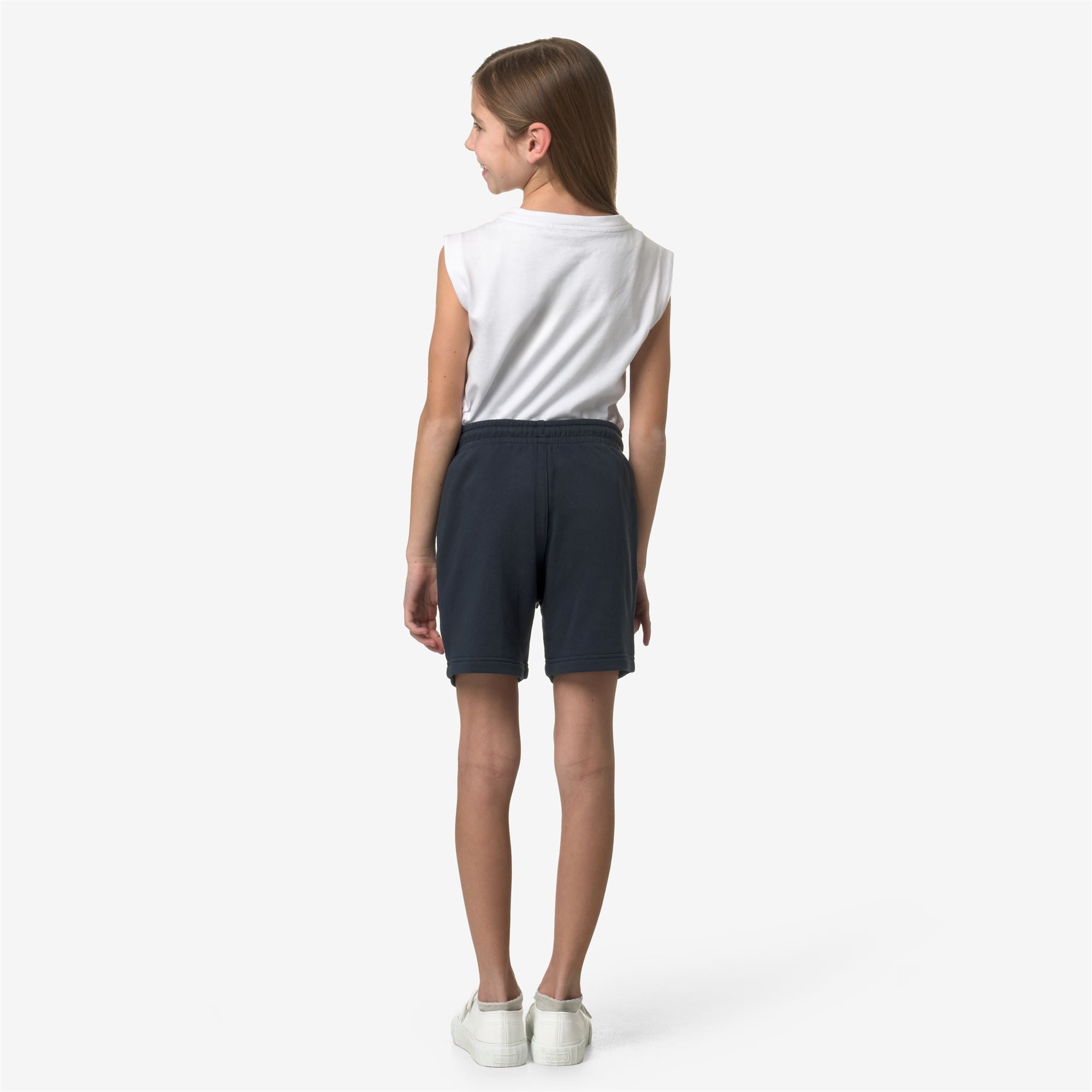 Shorts_KID UNISEX_P. LE VRAI DORIAN POLY COTTON_Sport Shorts_Blue Depth - Commercial 6