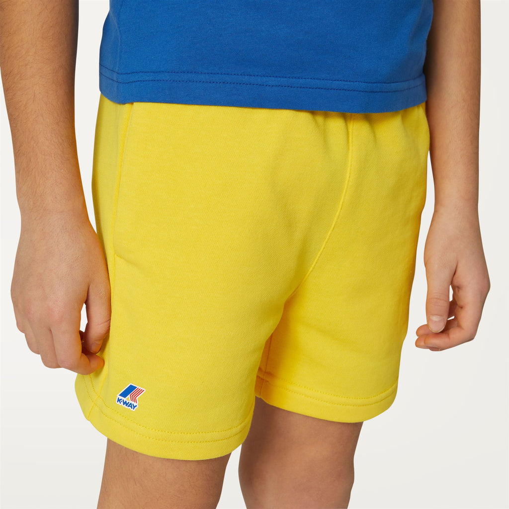 Shorts_KID UNISEX_P. LE VRAI DORIAN POLY COTTON_Sport Shorts_Yellow Dk - Commercial 7