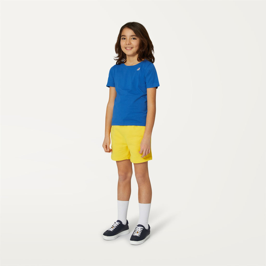 Shorts_KID UNISEX_P. LE VRAI DORIAN POLY COTTON_Sport Shorts_Yellow Dk - Commercial 5