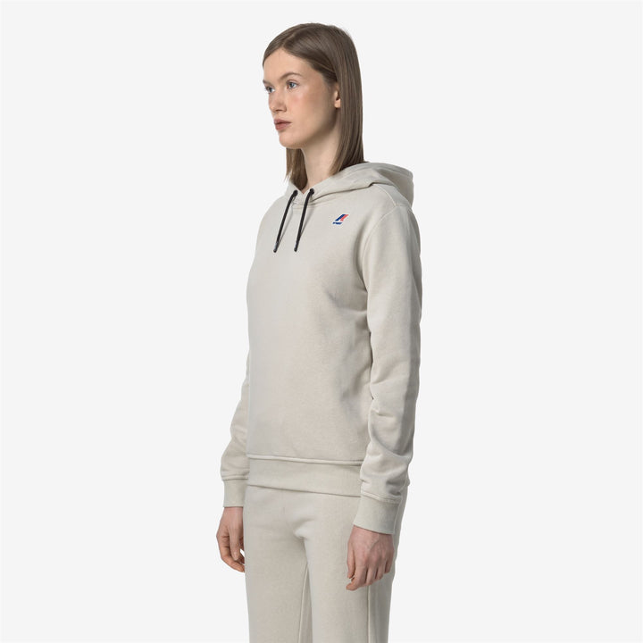 Beige Grey Unisex Lightweight Fleece Jumper for City Wear 4