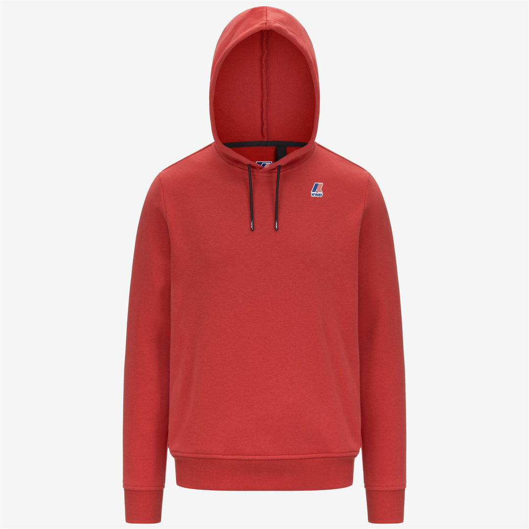 Maglione in Cotone Fleece Unisex Rosso Marrone per Uso Urbano main