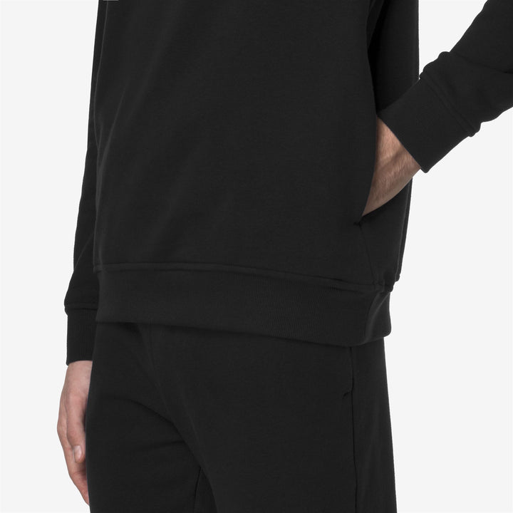 Black Grey Unisex Cotton Fleece Jumper for City Wear 2