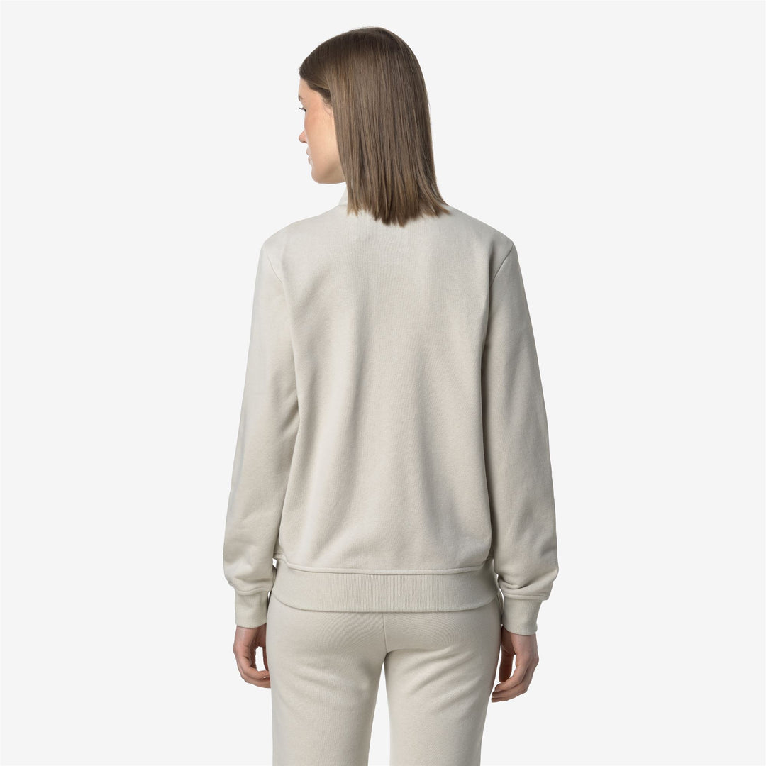 Beige Grey Unisex Fleece Jacket for Casual City Wear main