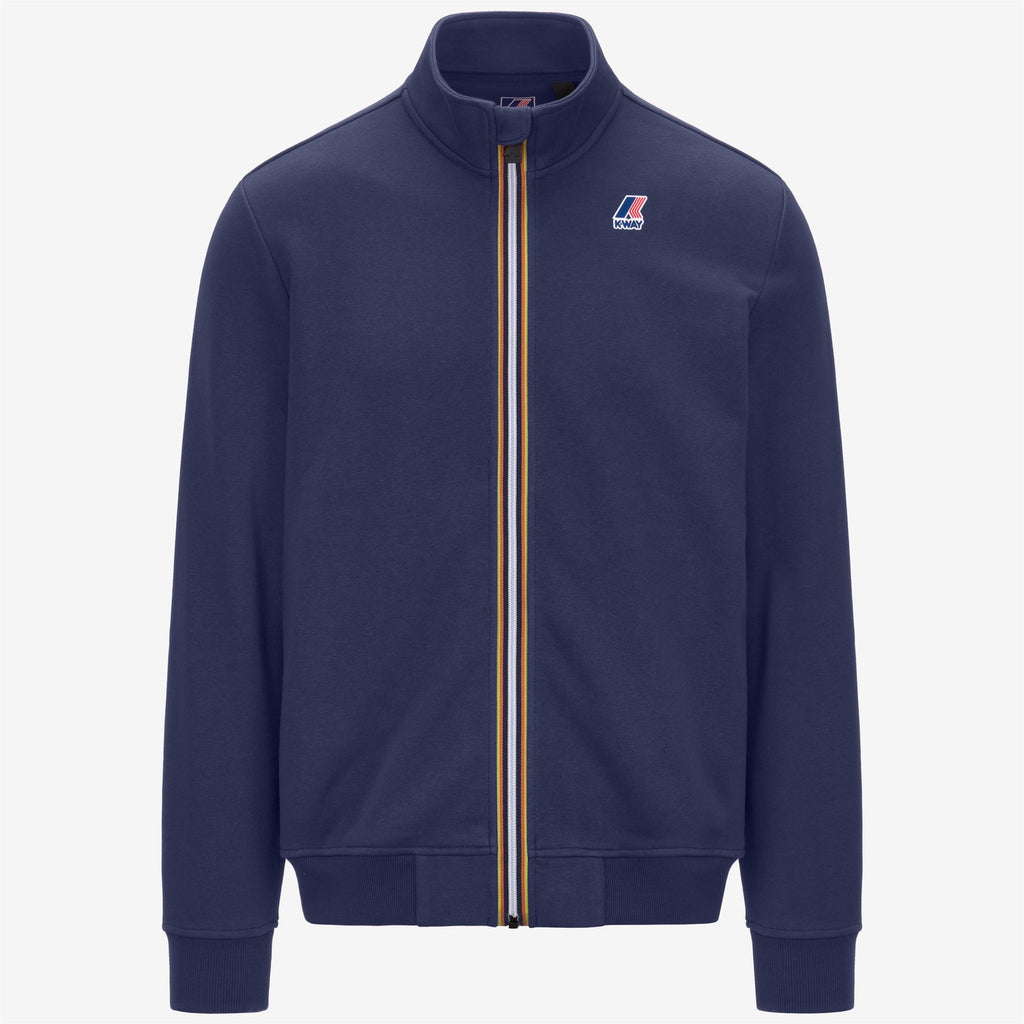 Fleece_UNISEX_ AUGUR POLY COTTON_Jacket_Blue Deep Cobalt - Commercial 1