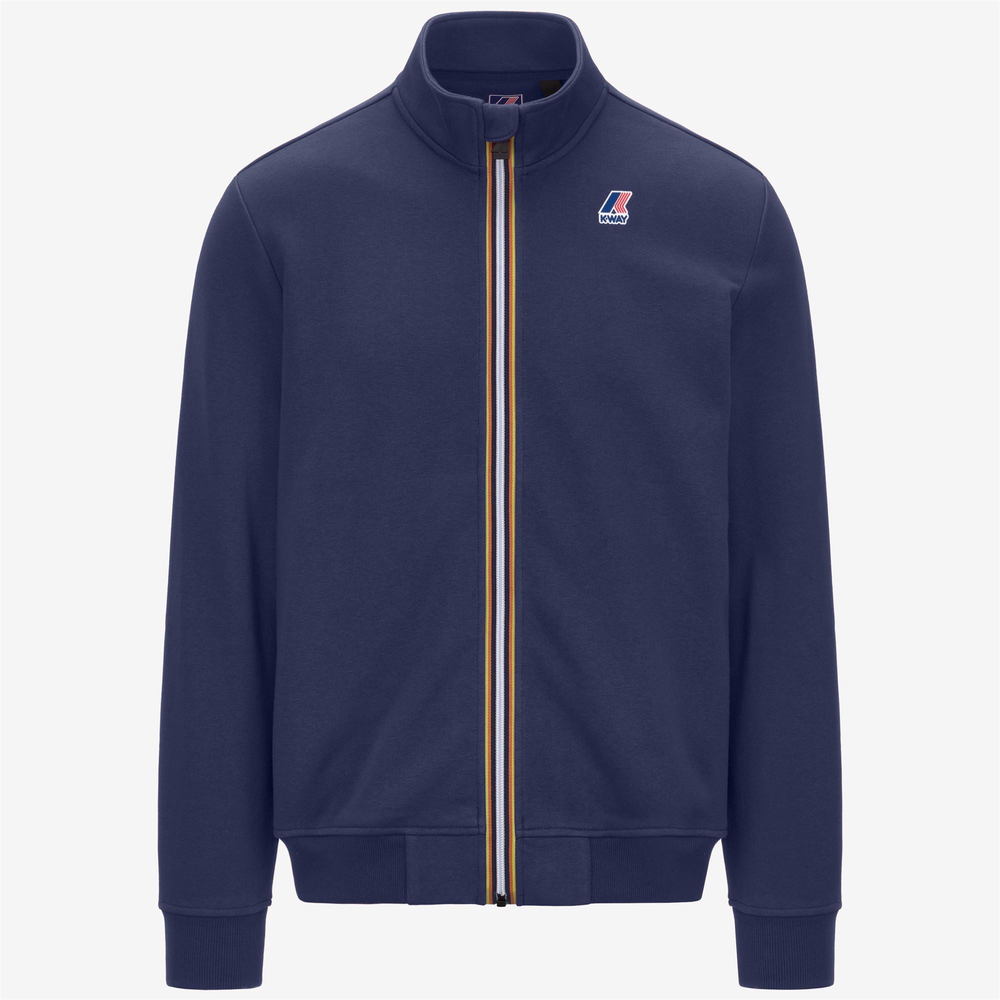 Fleece_UNISEX_ AUGUR POLY COTTON_Jacket_Blue Deep Cobalt - Commercial 1