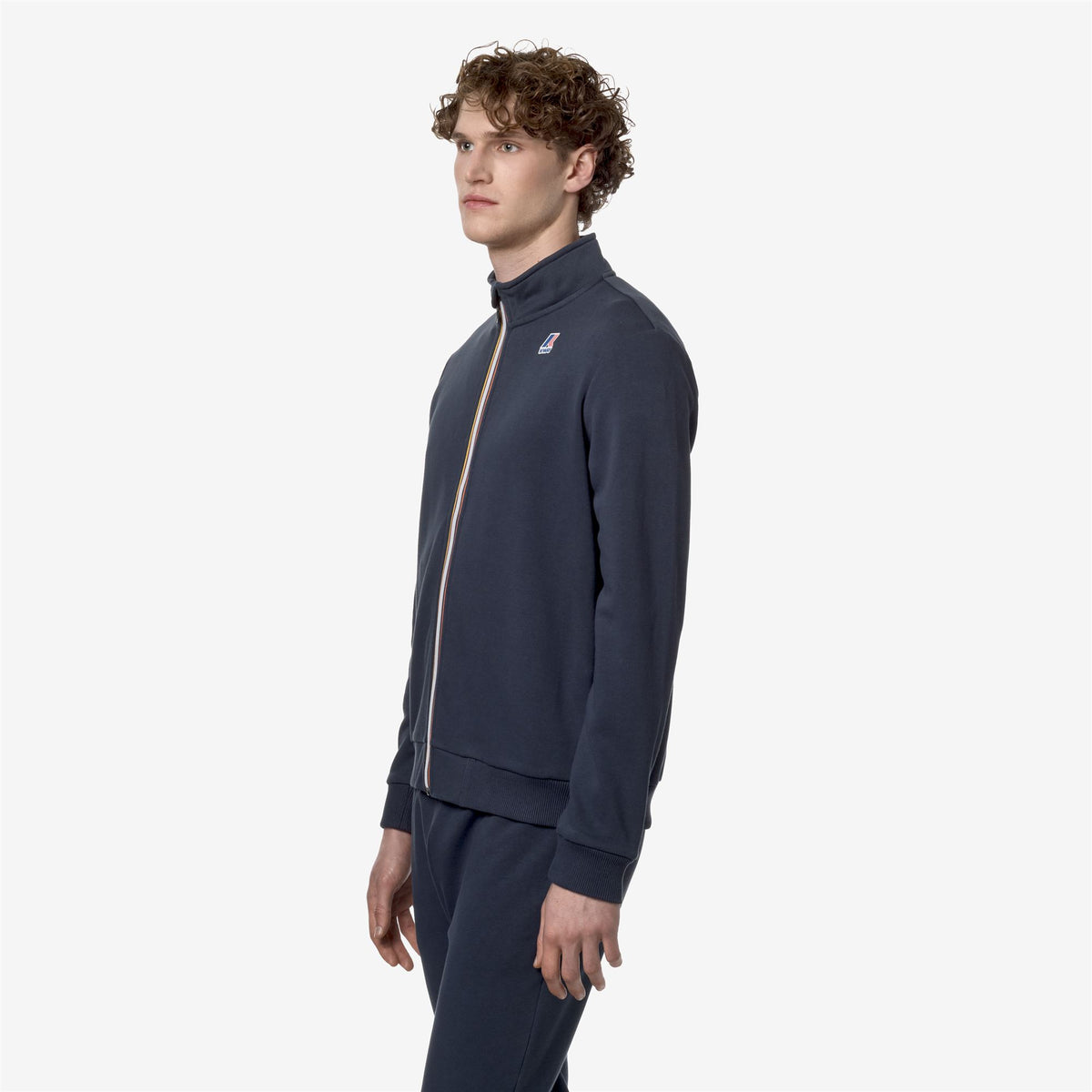 Fleece_UNISEX_ AUGUR POLY COTTON_Jacket_Blue Depth - Commercial 5