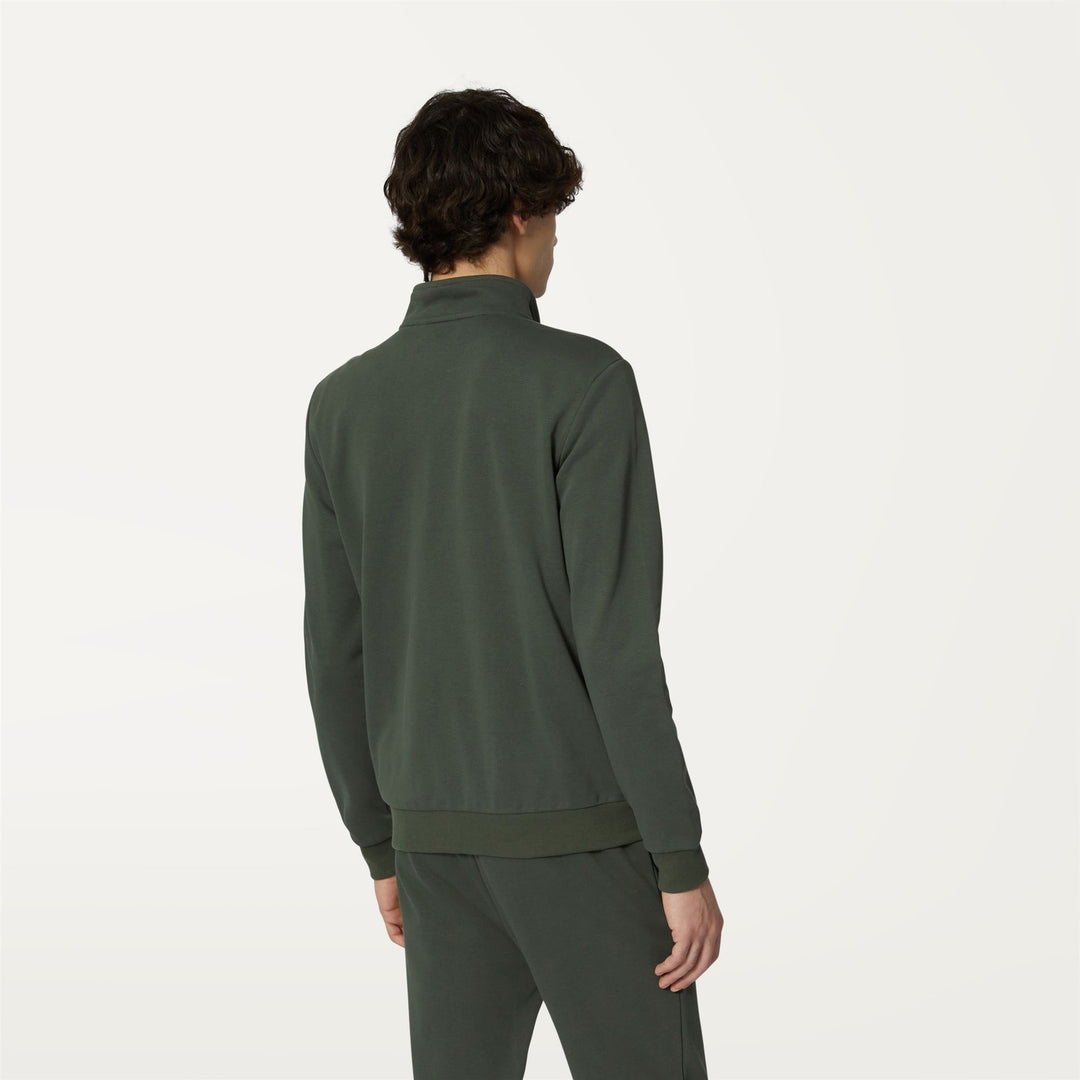 Giacca in Pile Unisex Verde Scuro per Abbigliamento Casual Urbano main