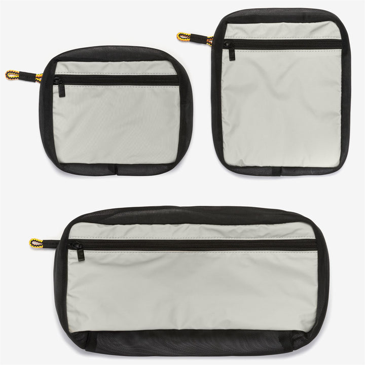 Beige Grey Unisex Versatile Waterproof Beach Tote Bag with Pouches 3