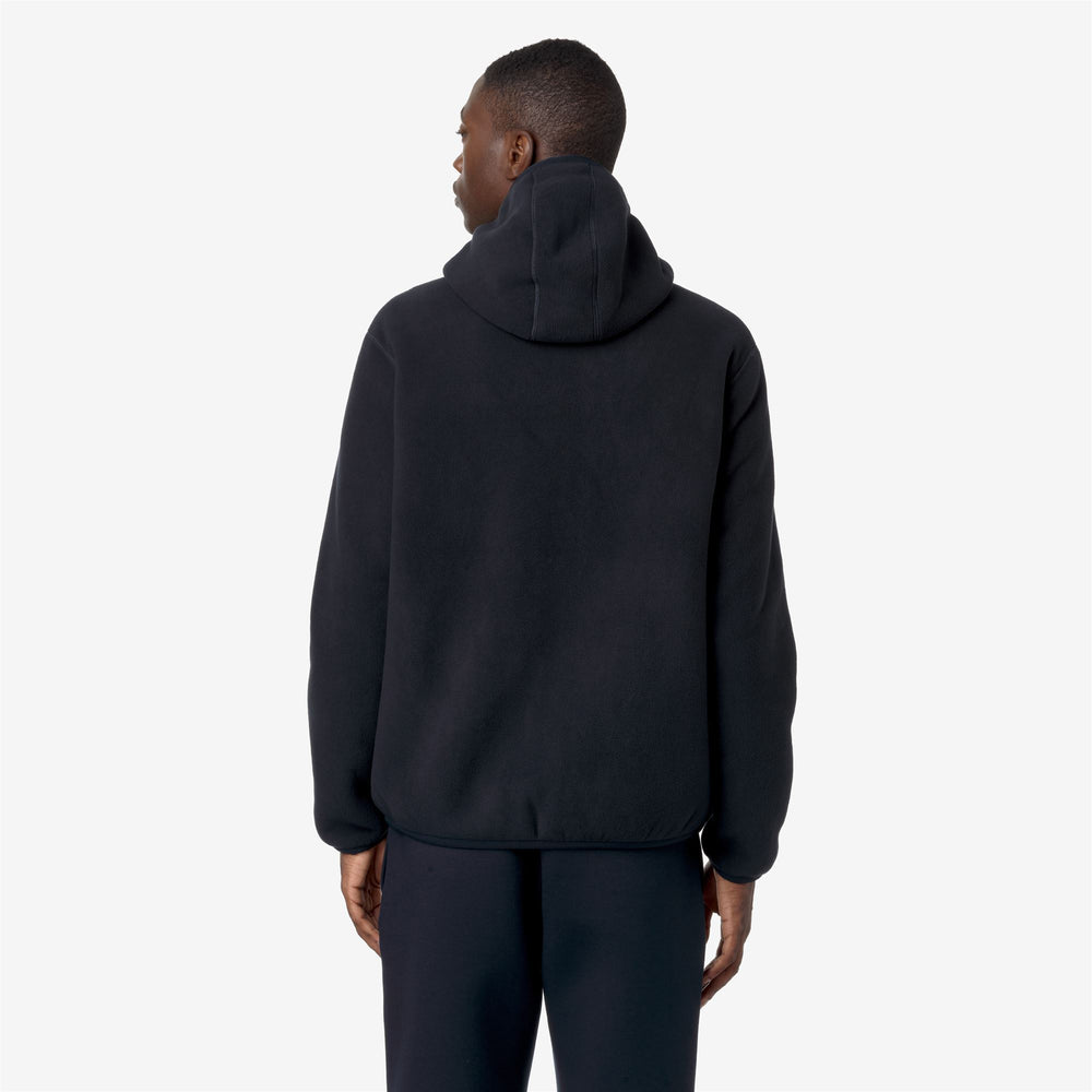 Blue Men's Reversible Fleece Jacket with Sherpa and Polar Layers 02