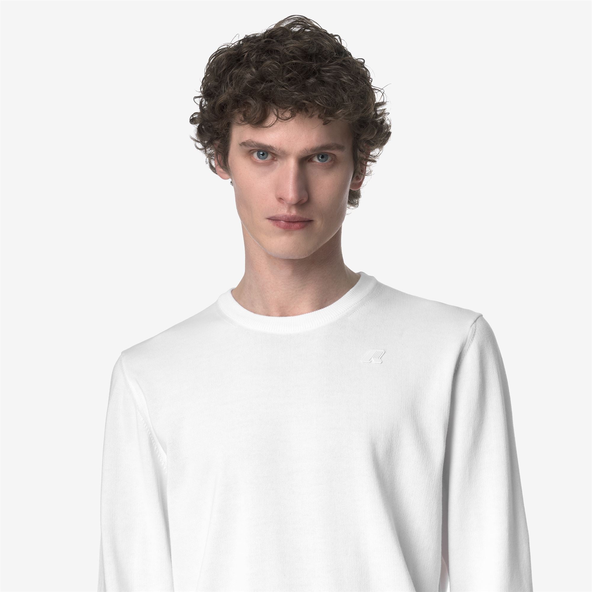 Knitwear_MAN_SEBASTIEN COTTON PS_Pull Over_White - Commercial 7