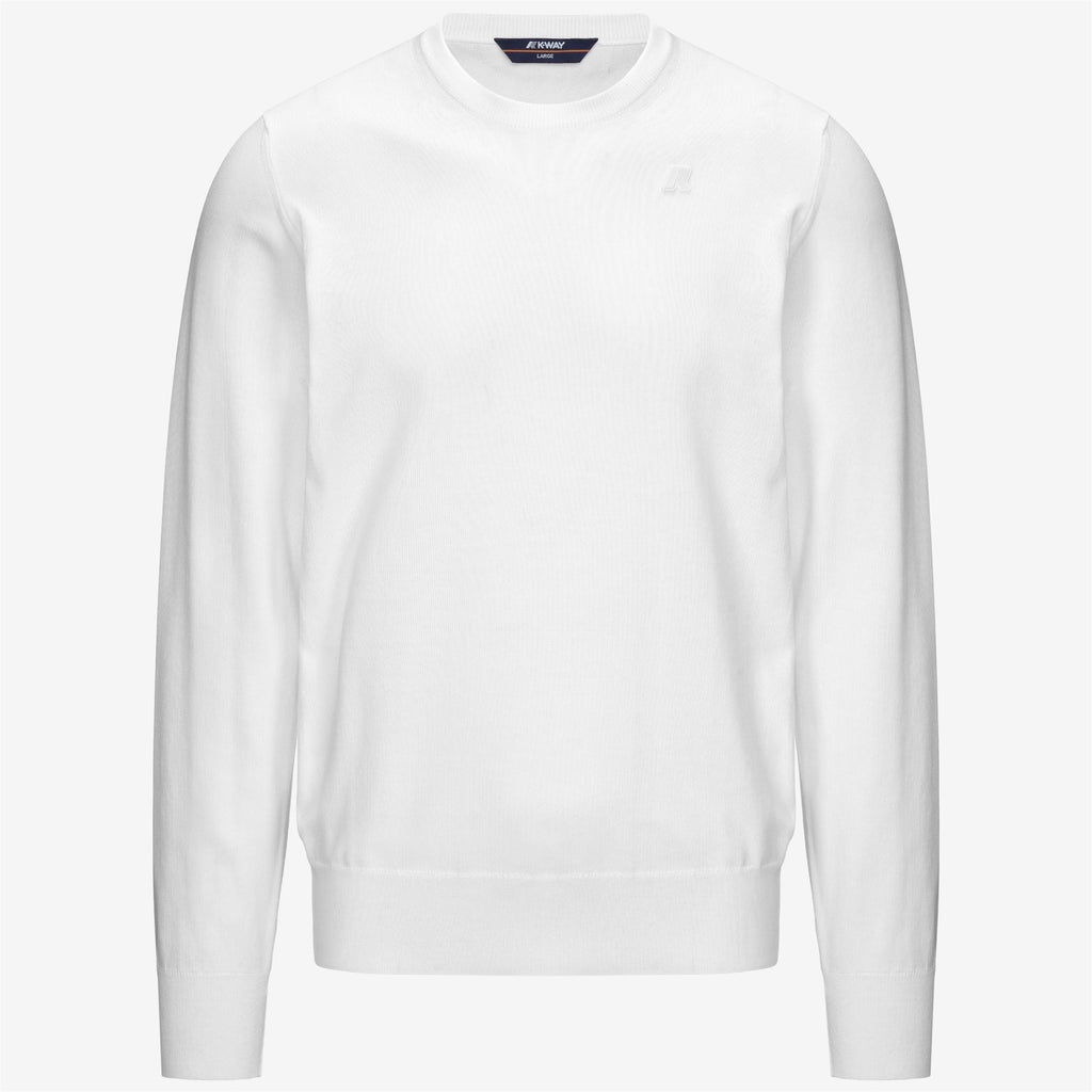 Knitwear_MAN_SEBASTIEN COTTON PS_Pull Over_White - Commercial 1