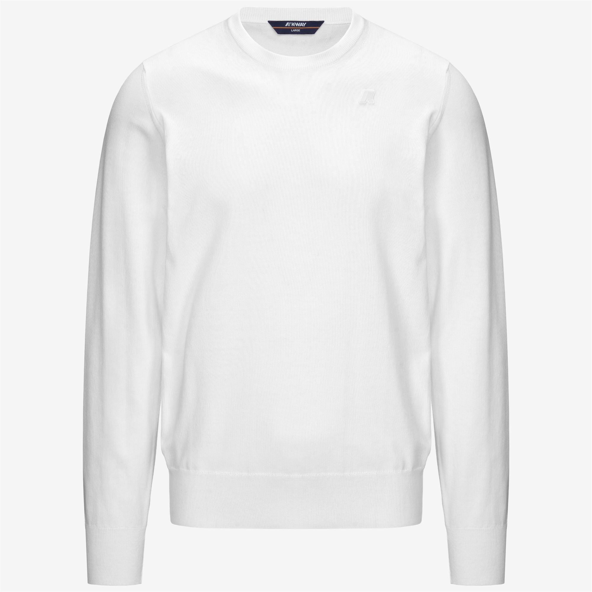 Knitwear_MAN_SEBASTIEN COTTON PS_Pull Over_White - Commercial 1