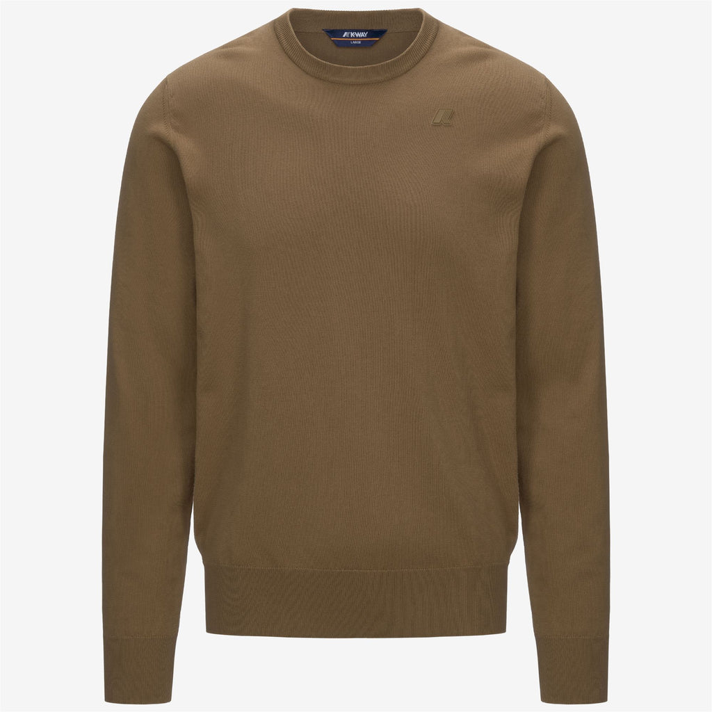 Knitwear_MAN_SEBASTIEN COTTON PS_Pull Over_Brown Corda - Commercial 1