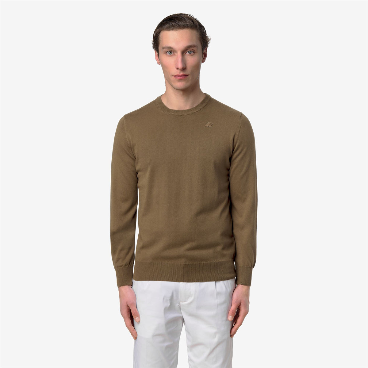 Knitwear_MAN_SEBASTIEN COTTON PS_Pull Over_Brown Corda - Commercial 4