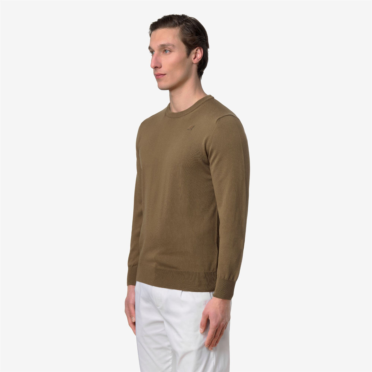 Knitwear_MAN_SEBASTIEN COTTON PS_Pull Over_Brown Corda - Commercial 5