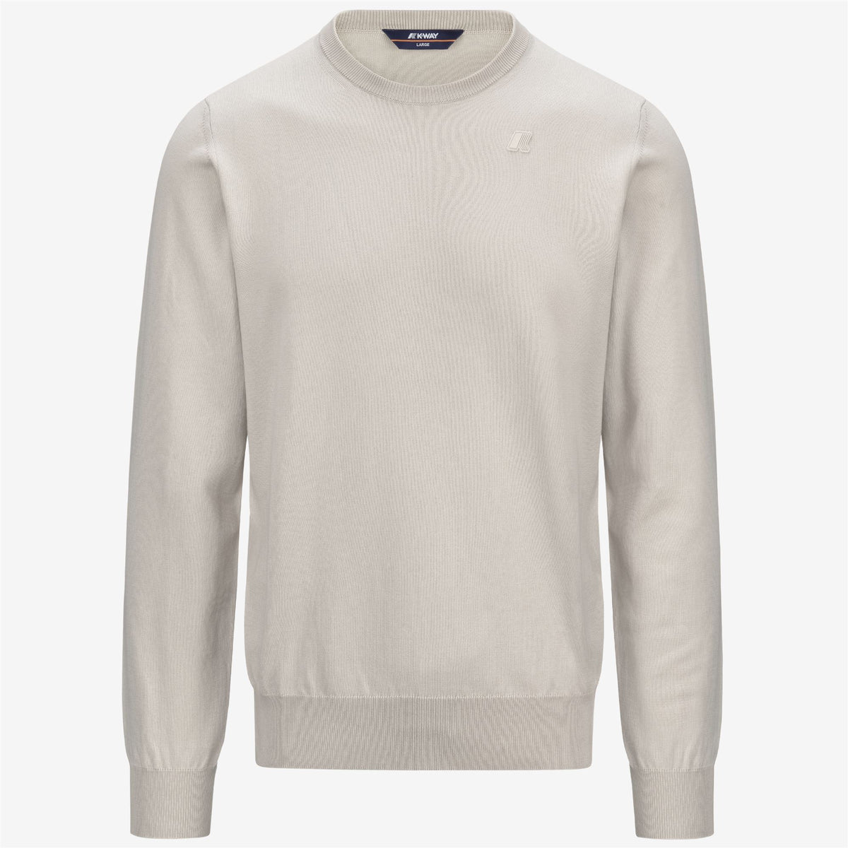 Knitwear_MAN_SEBASTIEN COTTON PS_Pull Over_BEIGE LT - Commercial 1