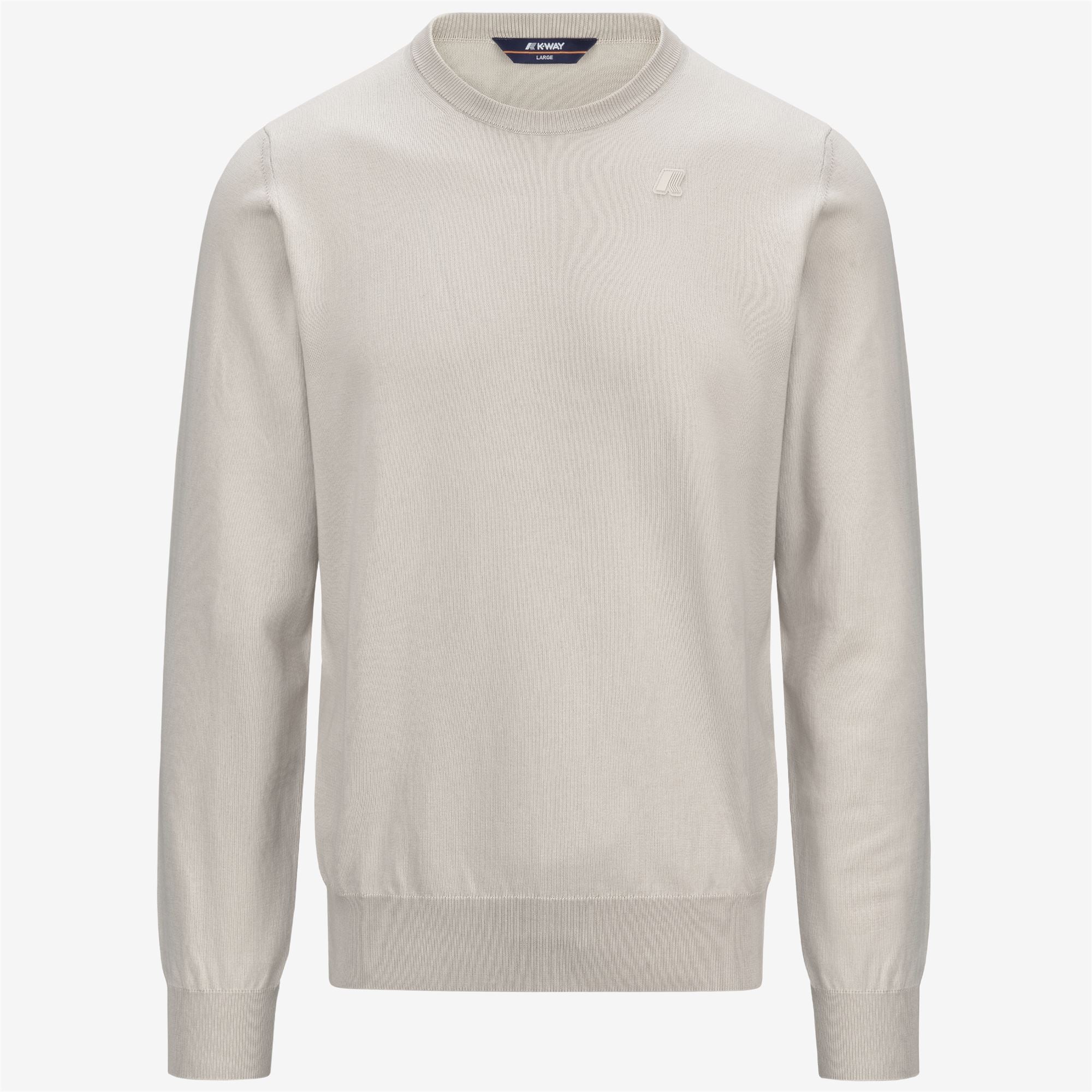 Knitwear_MAN_SEBASTIEN COTTON PS_Pull Over_BEIGE LT - Commercial 1