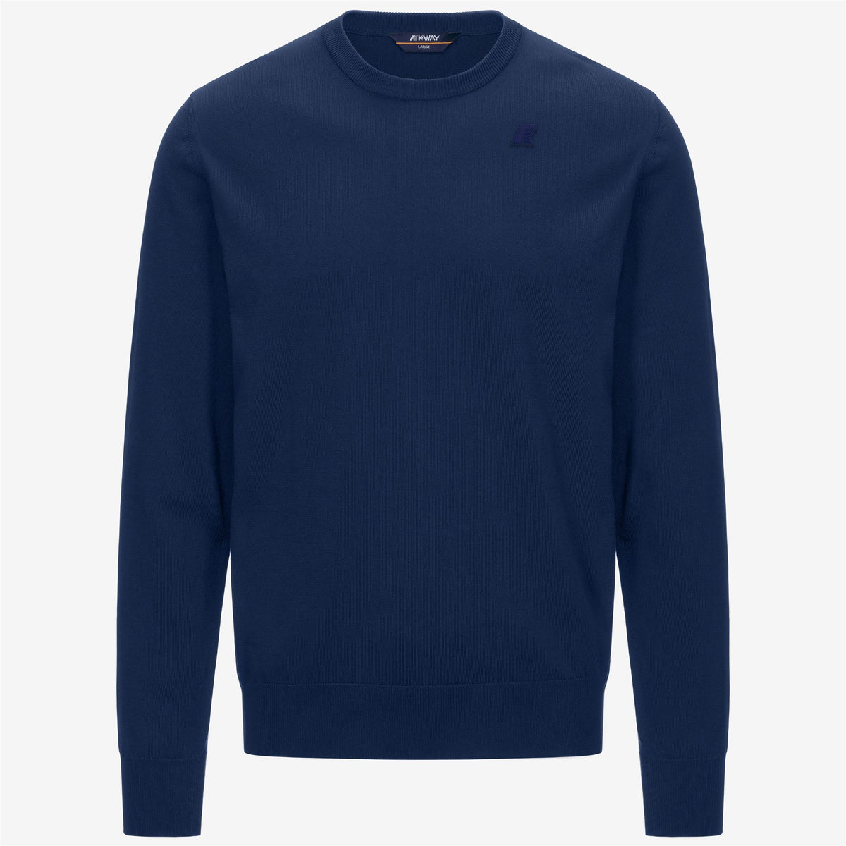 Knitwear_MAN_SEBASTIEN COTTON PS_Pull Over_Blue Depths - Commercial 1