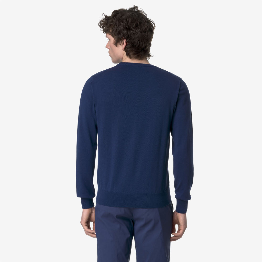Knitwear_MAN_SEBASTIEN COTTON PS_Pull Over_Blue Depths - Commercial 6