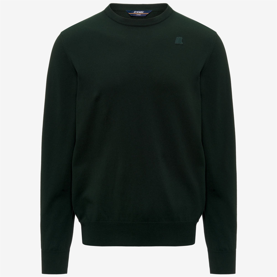 SEBASTIEN COTTON PS - KNITWEAR - Pull  Over - Man - GREEN DEEP FOREST 01