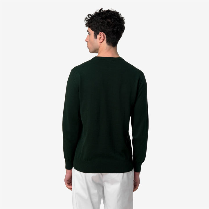 SEBASTIEN COTTON PS - KNITWEAR - Pull  Over - Man - GREEN DEEP FOREST 5