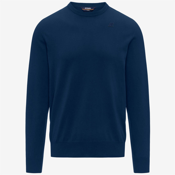 SEBASTIEN COTTON PS - KNITWEAR - Pull  Over - Man - BLUE DK DENIM 1