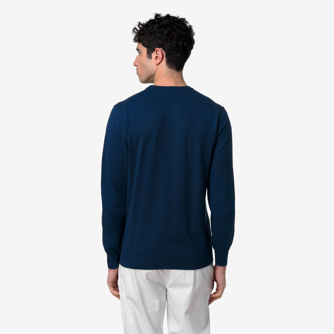 SEBASTIEN COTTON PS - KNITWEAR - Pull  Over - Man - BLUE DK DENIM main