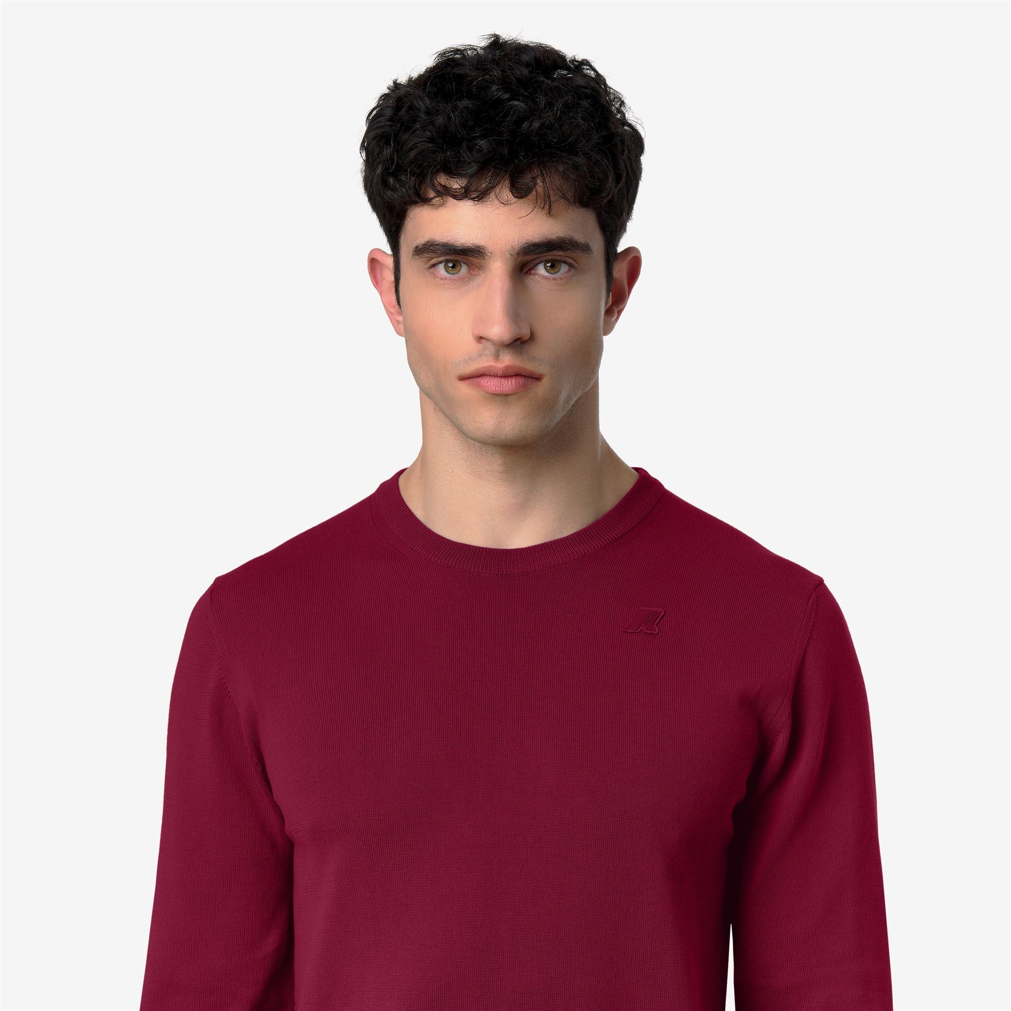 Knitwear_MAN_SEBASTIEN COTTON PS_Pull Over_Red Dk - Commercial 7