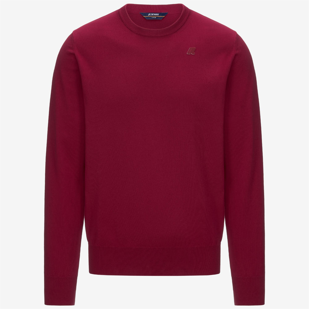Knitwear_MAN_SEBASTIEN COTTON PS_Pull Over_Red Dk - Commercial 1