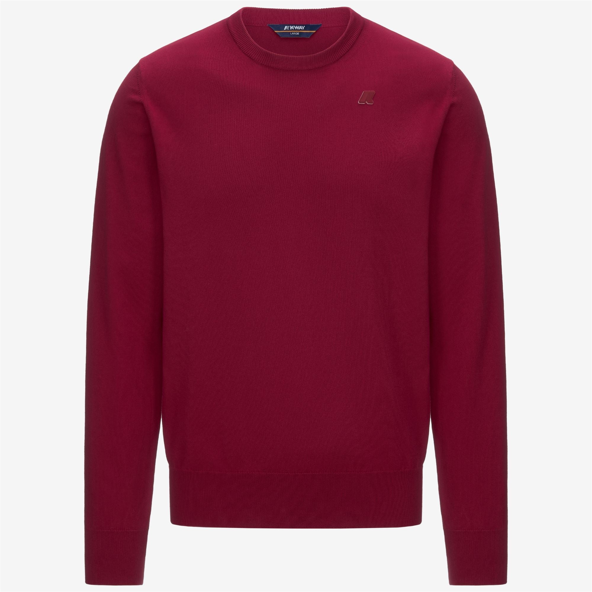 Knitwear_MAN_SEBASTIEN COTTON PS_Pull Over_Red Dk - Commercial 1