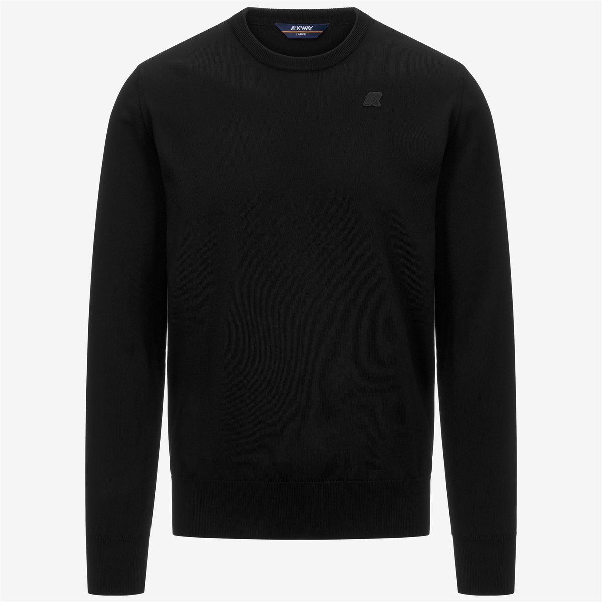 Knitwear_MAN_SEBASTIEN COTTON PS_Pull Over_Black Pure - Commercial 1