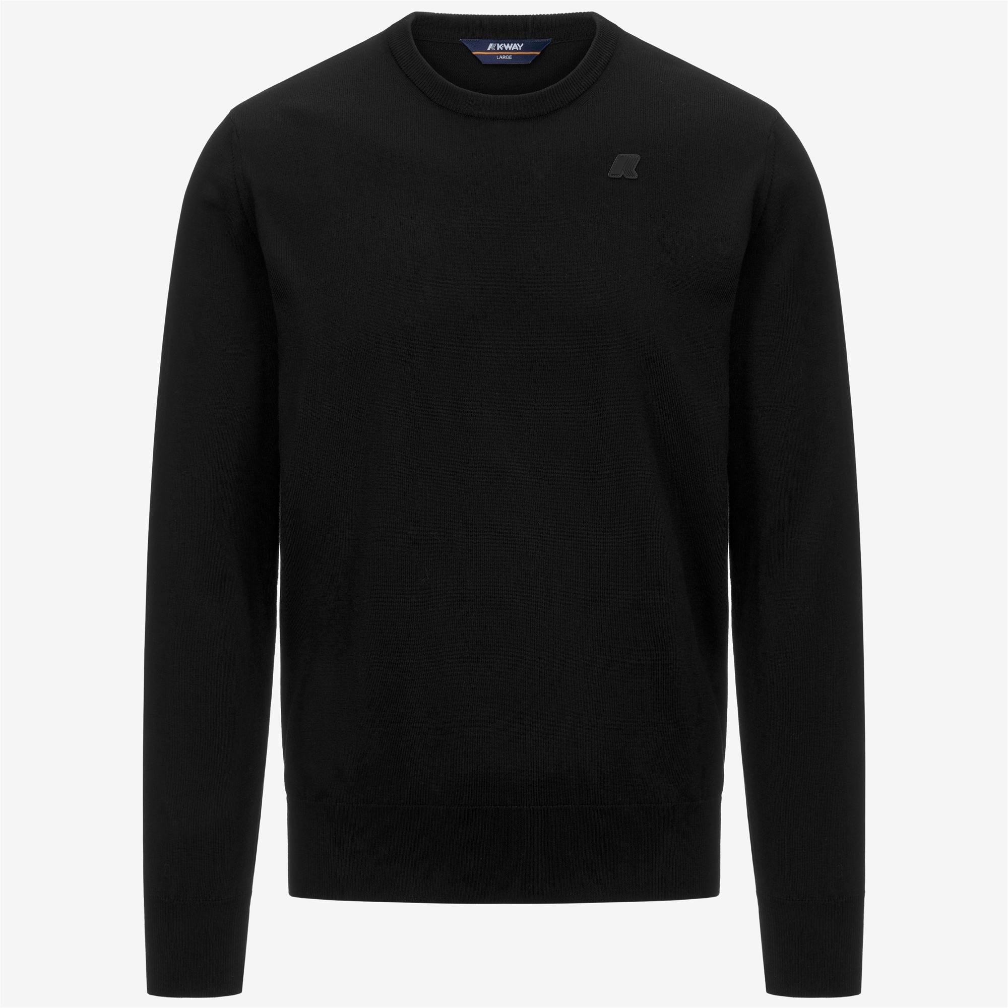 Knitwear_MAN_SEBASTIEN COTTON PS_Pull Over_Black Pure - Commercial 1