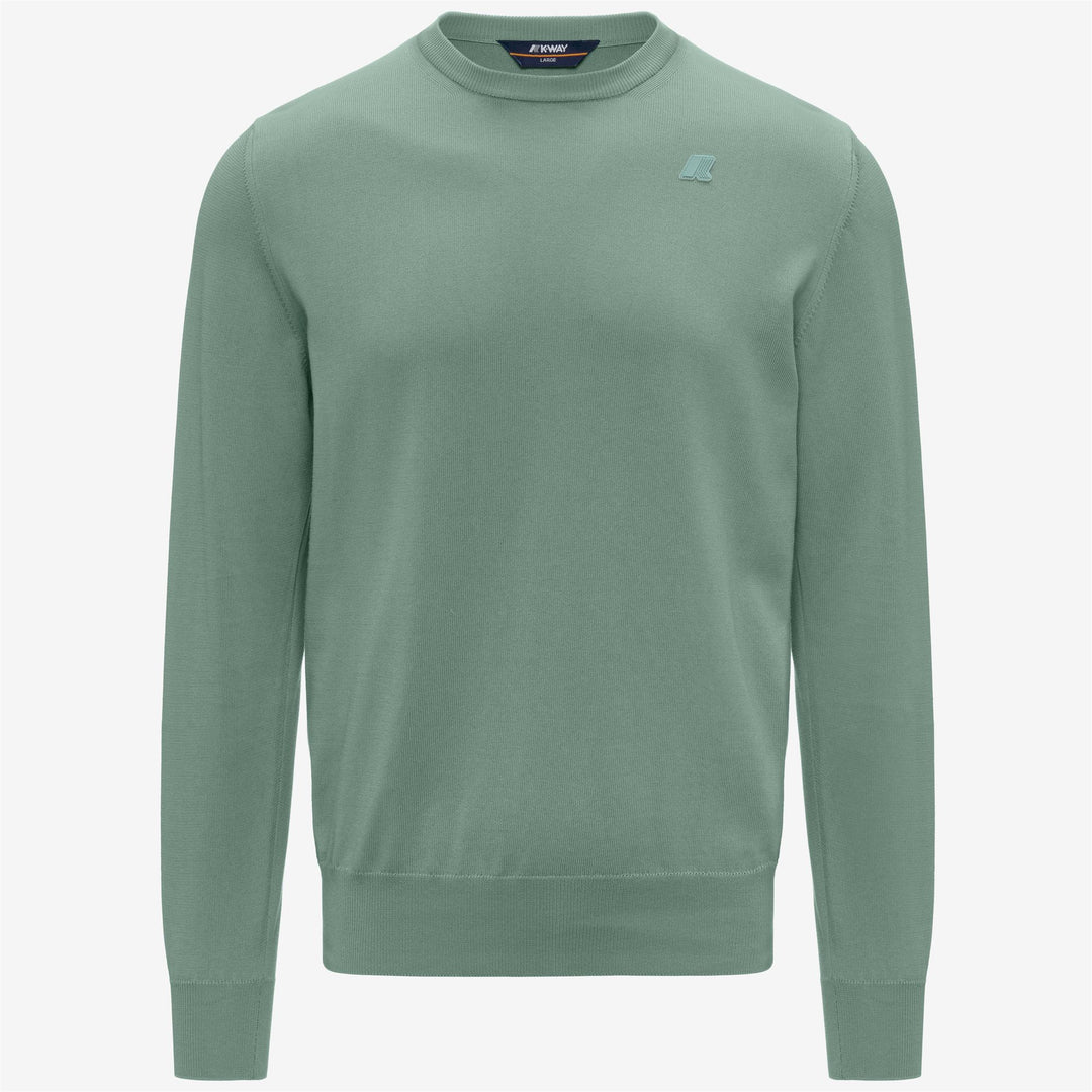 SEBASTIEN COTTON PS - KNITWEAR - Pull  Over - Man - GREEN BLUE SAGE main
