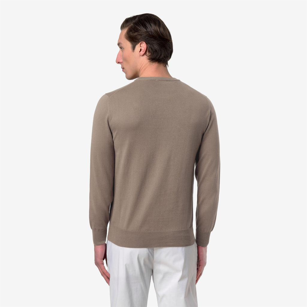 Knitwear_MAN_SEBASTIEN COTTON PS_Pull Over_Beige Taupe - Commercial 6