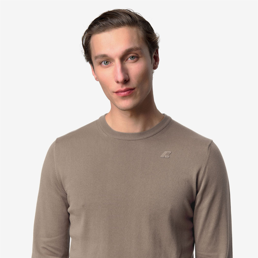 Knitwear_MAN_SEBASTIEN COTTON PS_Pull Over_Beige Taupe - Commercial 7