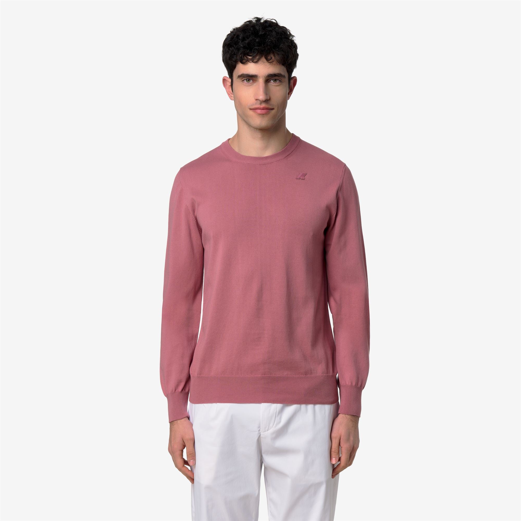 Knitwear_Man_SEBASTIEN COTTON PS_Pull Over_Violet  Pinkish - Commercial 4