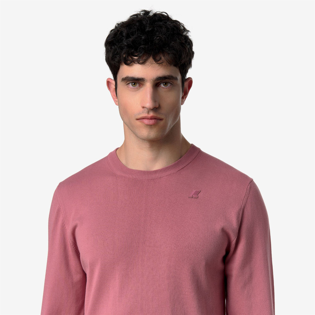 SEBASTIEN COTTON PS - KNITWEAR - Pull  Over - Man - VIOLET  PINKISH main