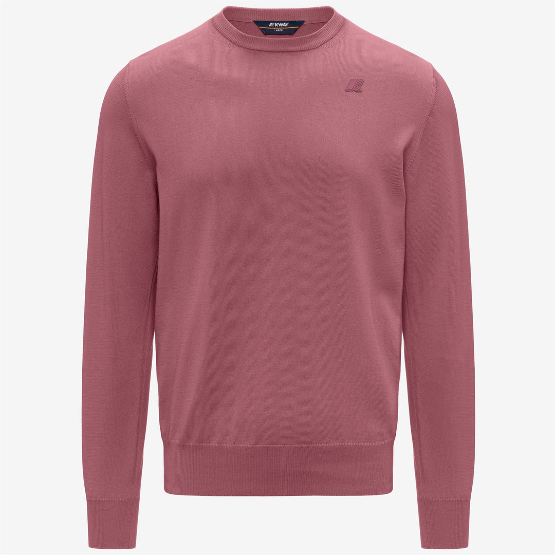 SEBASTIEN COTTON PS - KNITWEAR - Pull  Over - Man - VIOLET  PINKISH 01