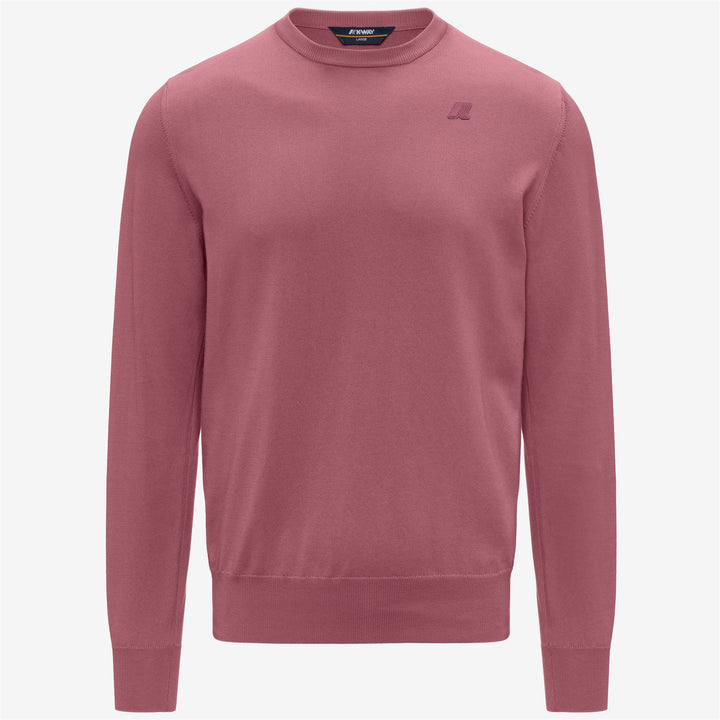 SEBASTIEN COTTON PS - KNITWEAR - Pull  Over - Man - VIOLET  PINKISH 1