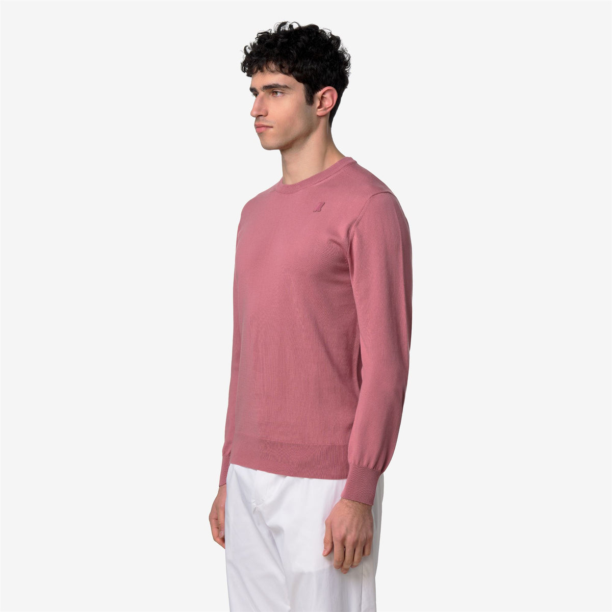 Knitwear_Man_SEBASTIEN COTTON PS_Pull Over_Violet  Pinkish - Commercial 5