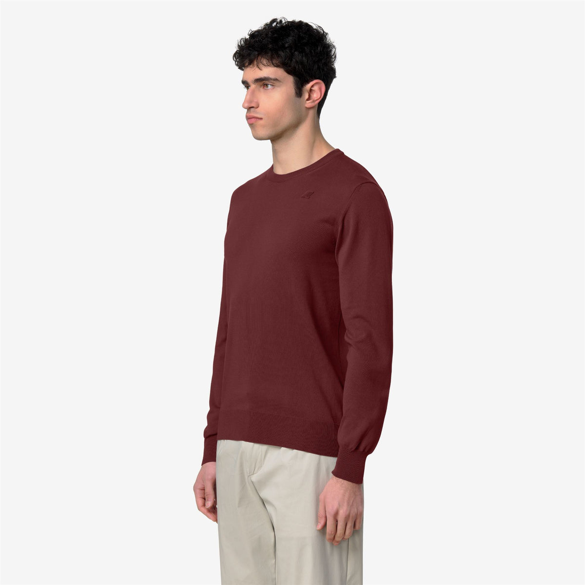 Knitwear_MAN_SEBASTIEN COTTON PS_Pull Over_Brown Fiery - Commercial 5